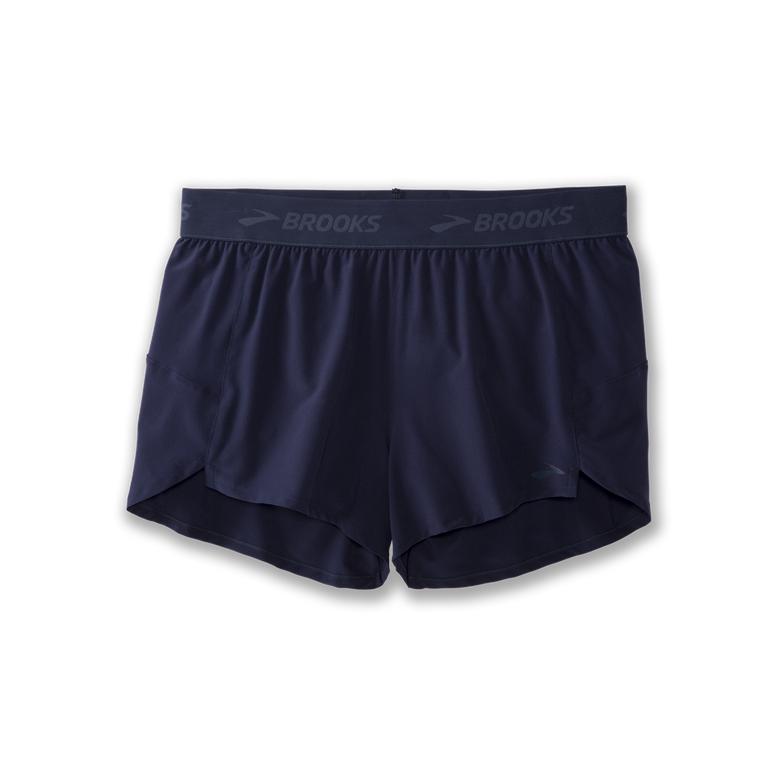 Brooks CHASER 3 Running Shorts Womens Outlet - Navy (KTY598461)